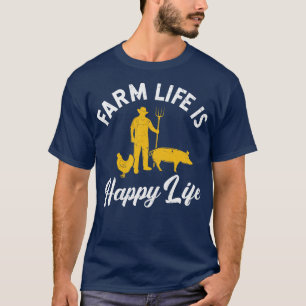 T-shirt La Vie Agricole Est Heureuse