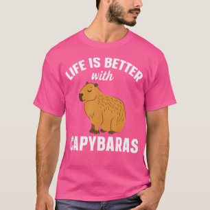 T-shirt La Vie Capybara Est Meilleure Avec Capybaras