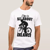 T-shirt La vie, c'est l'équilibre (Devant)