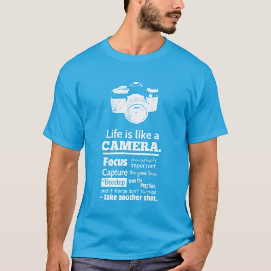 T-shirt La vie chic est comme une citation (Devant)