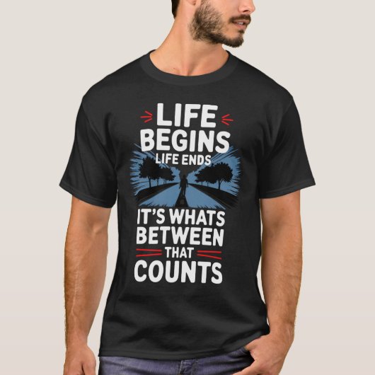 T-shirt La vie commence (Devant)