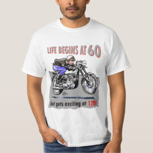 T-shirt La vie commence à 60, mais devient passionnante