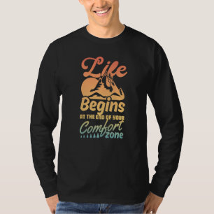 T-shirt La Vie Commence À La Fin De Votre Zone De Confort