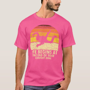 T-shirt La Vie Commence À La Fin De Votre Zone De Confort
