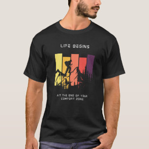 T-shirt La vie commence à la fin de votre zone de confort