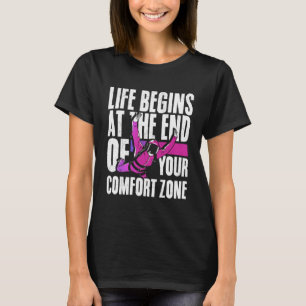 T-shirt La Vie Commence À La Fin De Votre Zone De Confort 
