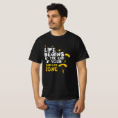 T-shirt La vie commence la zone de confort Skydiver (Devant entier)