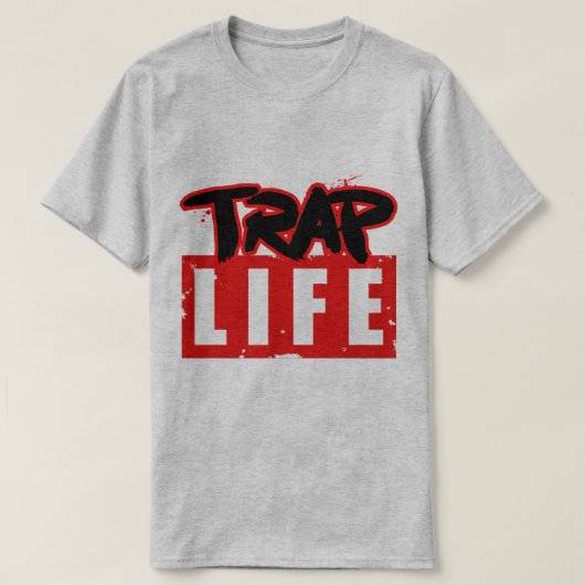 T-shirt La vie dans le piège (Design devant)