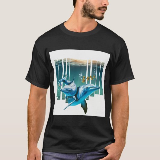 T-shirt La vie dans l'océan en perspective (Devant)