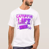 T-shirt La vie de camping (Devant)