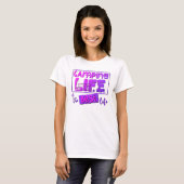 T-shirt La vie de camping (Devant entier)