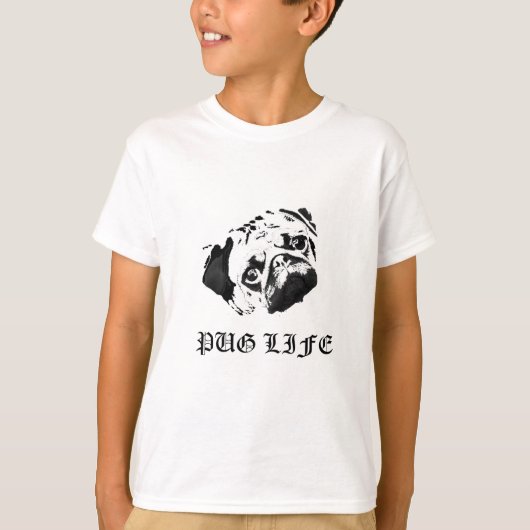 T-shirt La vie de carlin (Devant)
