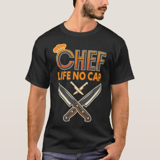 T-shirt La vie de chef sans cap cuisine restaurant cuisini