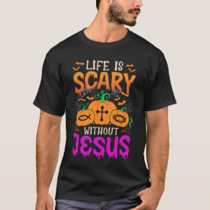 T-shirt La Vie De Christian Halloween Est Effrayante Sans