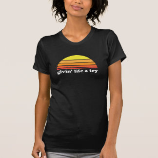T-shirt La vie de Givin un essai - obscurité