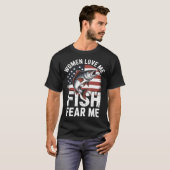 T-shirt La vie de l'achigan compte (Devant entier)