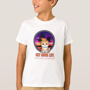 T-shirt La vie de maman chat drôle