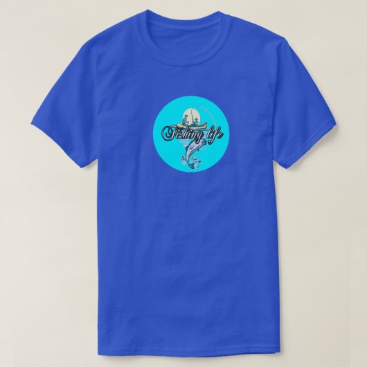T-SHIRT LA VIE DE PÊCHE (Design devant)
