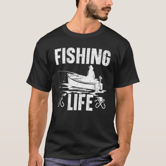 T-shirt La vie de pêcheur Pêche (Devant)