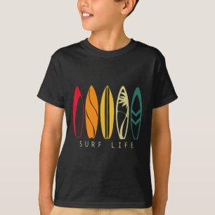 T-shirt La vie de surf Surf vintage Planche de surf rétro 