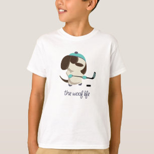 T-shirt La vie de Woof - hockey
