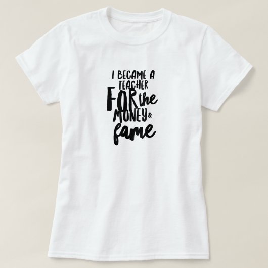 T-Shirt La Vie d'Enseignant (Design devant)