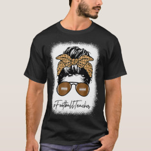 T-shirt La Vie D'Enseignant De Football Bleu Avec Le Leopa
