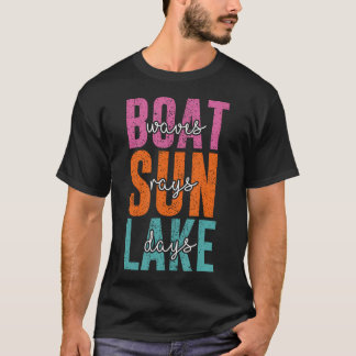 T-shirt La vie des femmes au bord du lac Vagues de bateaux