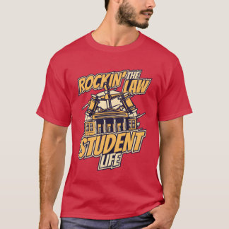 T-shirt La vie d'étudiant en droit à Rockinghe, étudiant e