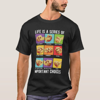 T-shirt La Vie Du Joueur De Baseball Est Une Série De Choi