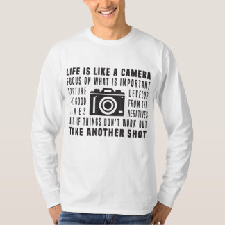 T-shirt La Vie Du Photographe Est Comme Une Caméra Photogr