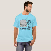 T-shirt La vie d'un chat (Devant entier)