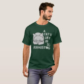 T-shirt La vie d'un chat (Devant entier)