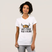 T-shirt La vie dure porter un casque (Devant entier)