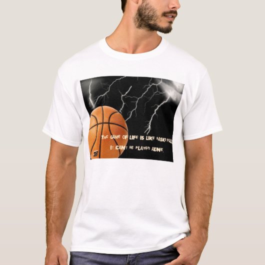 T-shirt La vie est basket-ball (Devant)