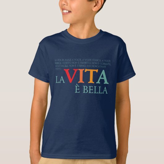 T-shirt La vie est belle (Devant)