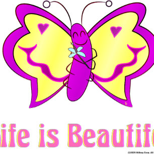 T-Shirt La Vie Est Belle Papillon