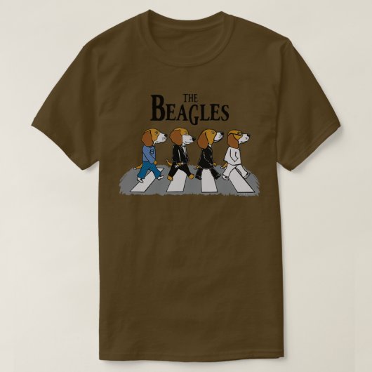 T-shirt La Vie Est Bonne Merch Les Beagle (Design devant)