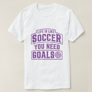 T-shirt La vie est comme le football dont vous avez besoin