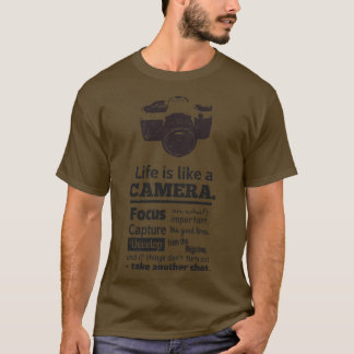 T-shirt La vie est comme une citation de caméra