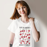 T-shirt La vie est courte pour la rendre douce Citation d'<br><div class="desc">La vie est courte pour la rendre douce Citation d'inspiration Boho</div>