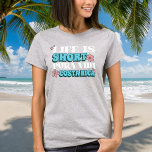T-shirt La vie est courte Pura Vida Costa Rica Souvenir<br><div class="desc">Revenez sur les rives ensoleillées du Costa Rica avec notre t-shirt souvenir vibrant. Doté d'un design typographique rétro et de l'expression intemporelle "La vie est courte - pura vida", ce tee résume l'esprit du mode de vie insouciant du pays. Conçu avec un tissu doux et respirant, il offre à la...</div>
