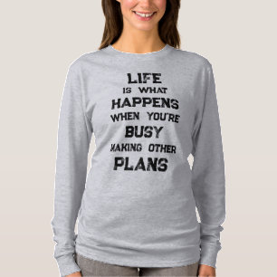 T-shirt La Vie Est... Devis motivationnel drôle