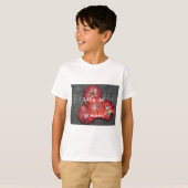 T-shirt La vie est douce : Apple et Floral Motif Design (Devant entier)