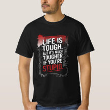 La vie est dure - Conception de typographie sarcas