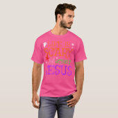 T-shirt La vie est effrayante sans Jésus (Devant entier)