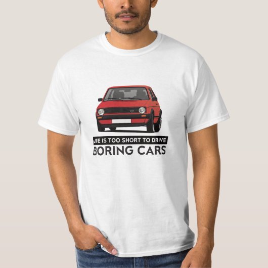 T-shirt La vie est - G GTI - do-it-yourself trop court - (Devant)
