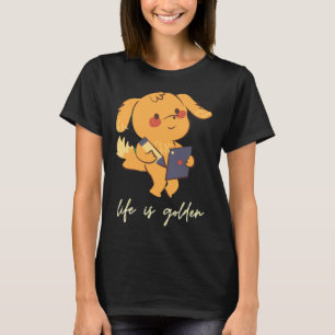T-shirt La Vie est Golden Fundy Golden Retriever