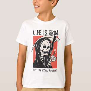 T-shirt La Vie Est Grave Drôle Grave Faucheuse Drôle Jeu S