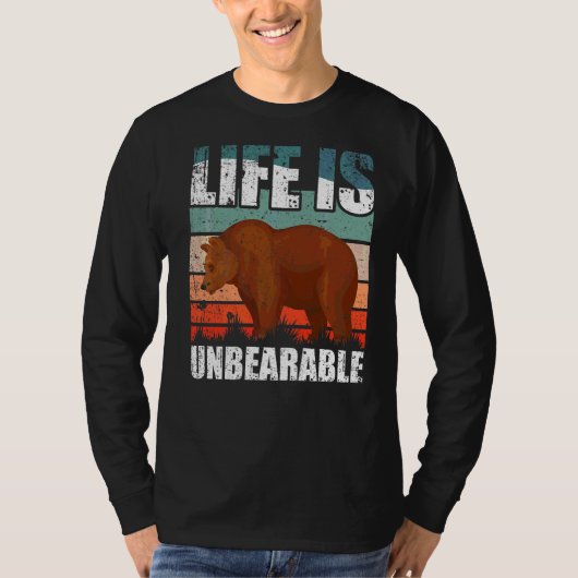 T-shirt La vie est insupportable (Devant)